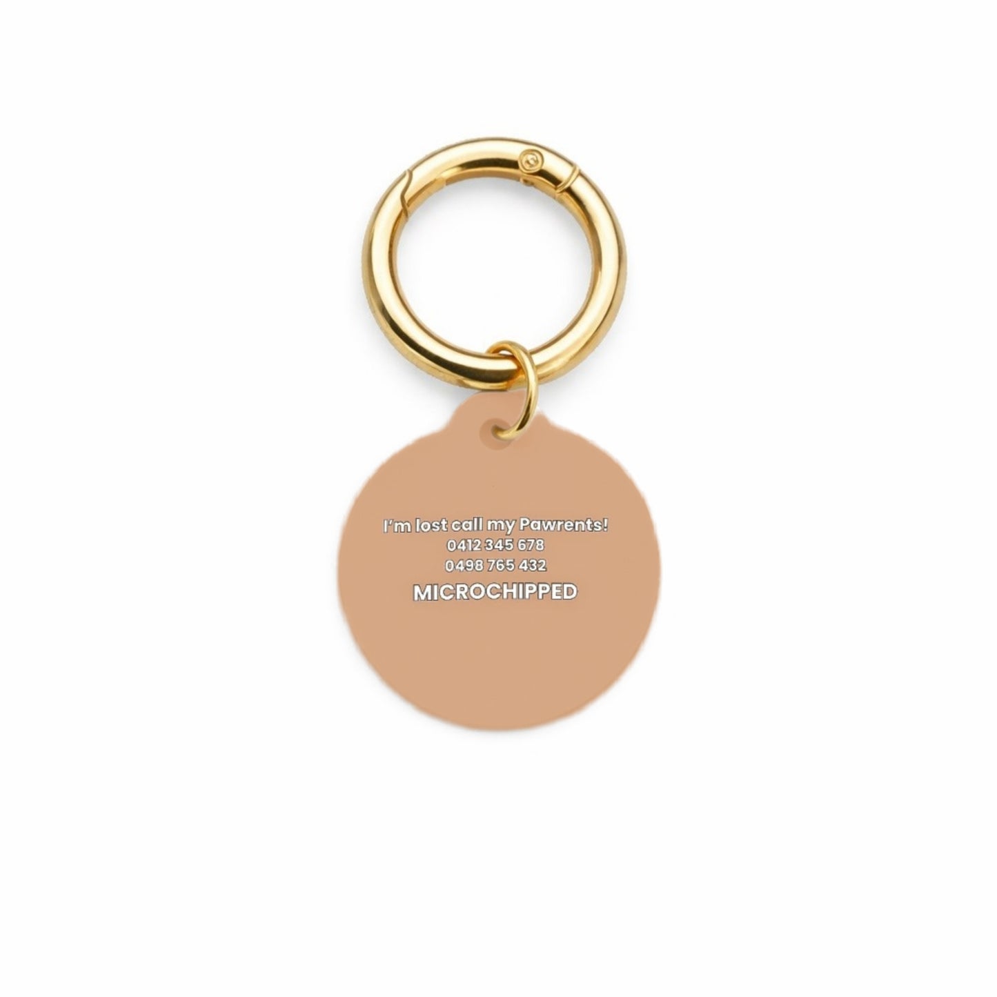 Choc Swirl Pet ID Tag