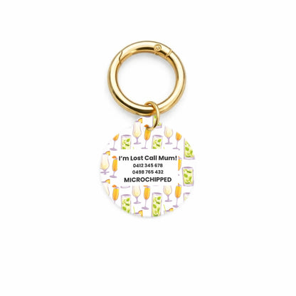 Cocktail Pet ID Tag