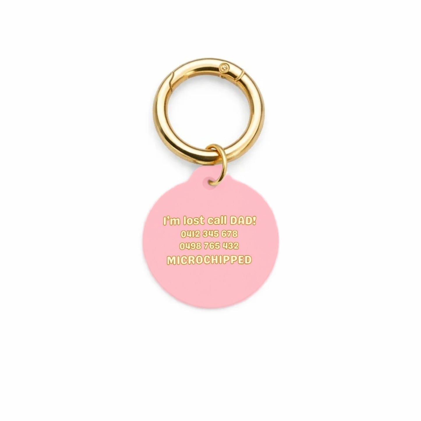Peaches & Cream Pet ID Tag