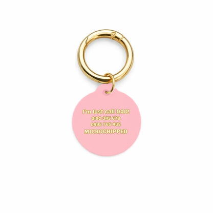 Peaches & Cream Pet ID Tag
