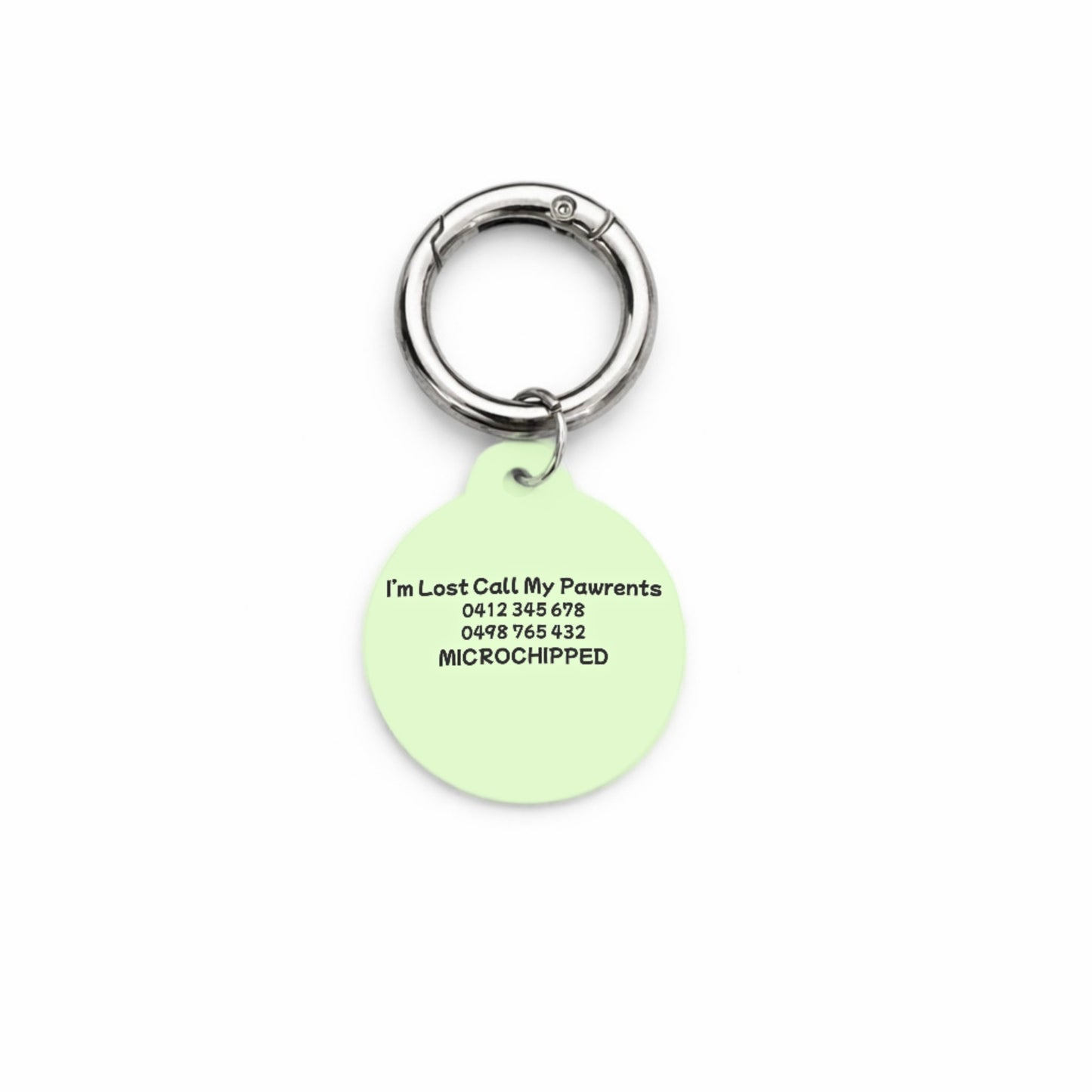 Minty Breeze Pet ID Tag