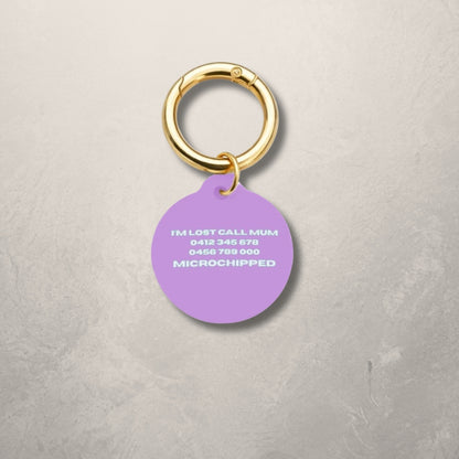 Pastel Tide Pet ID Tag