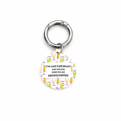 Cocktail Pet ID Tag