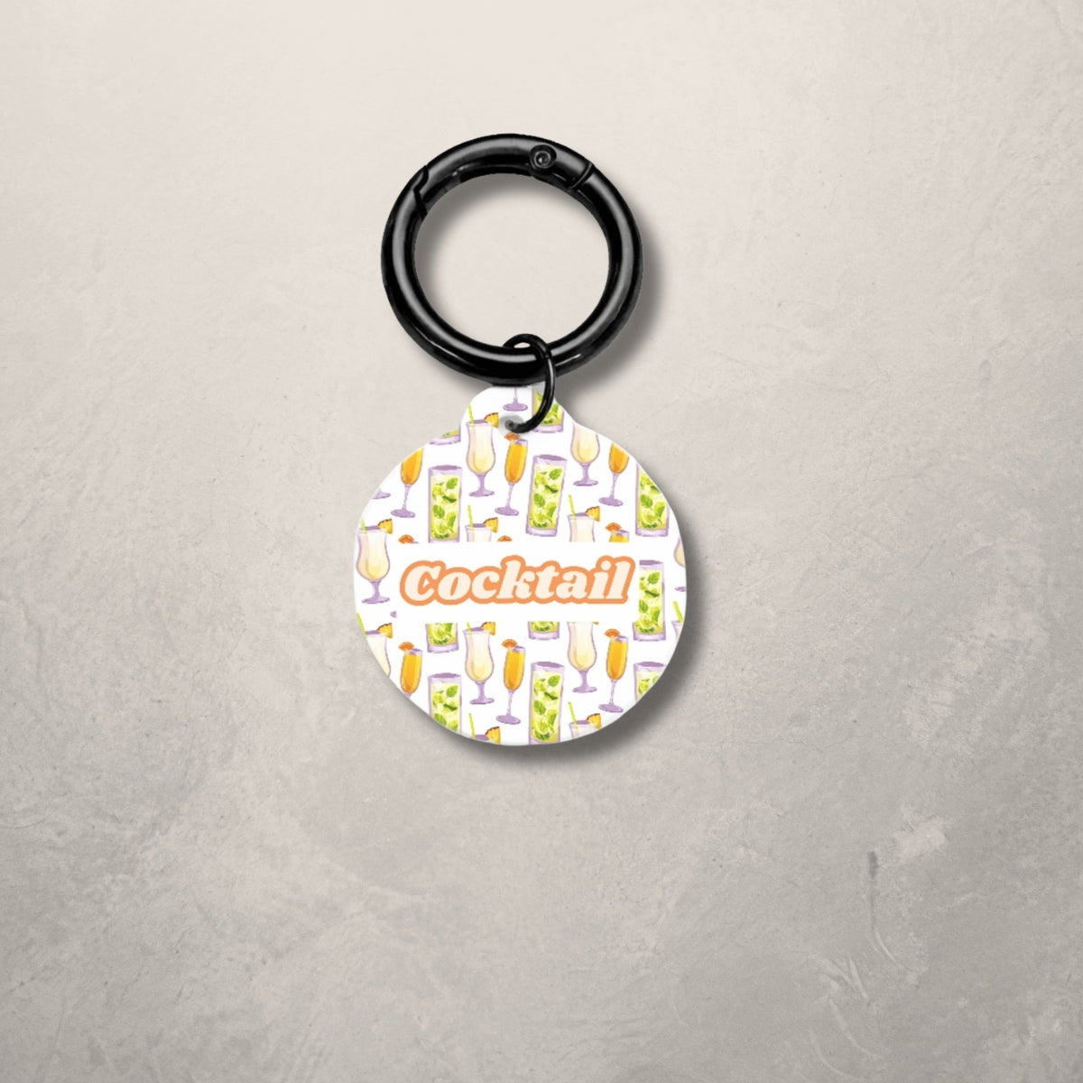 Cocktail Pet ID Tag