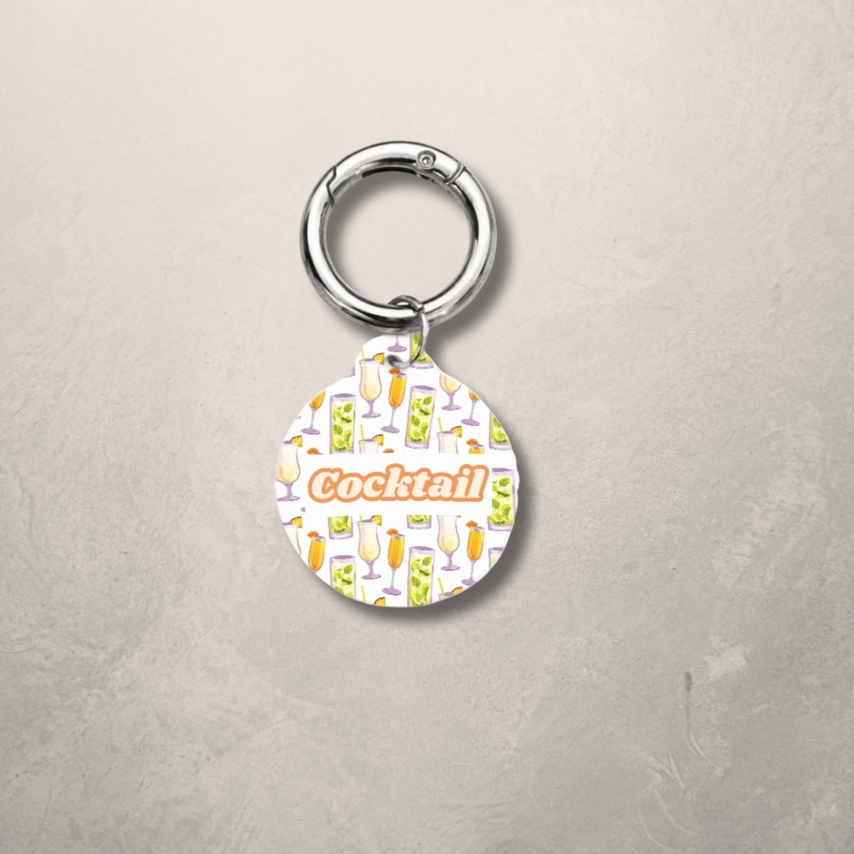 Cocktail Pet ID Tag