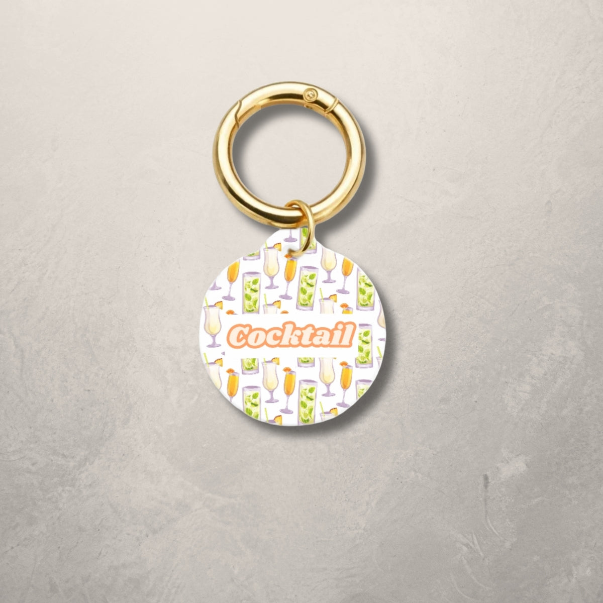 Cocktail Pet ID Tag