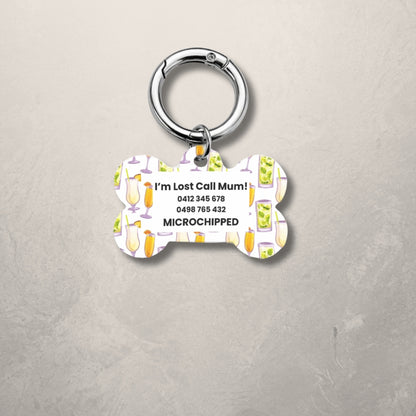 Cocktail Pet ID Tag