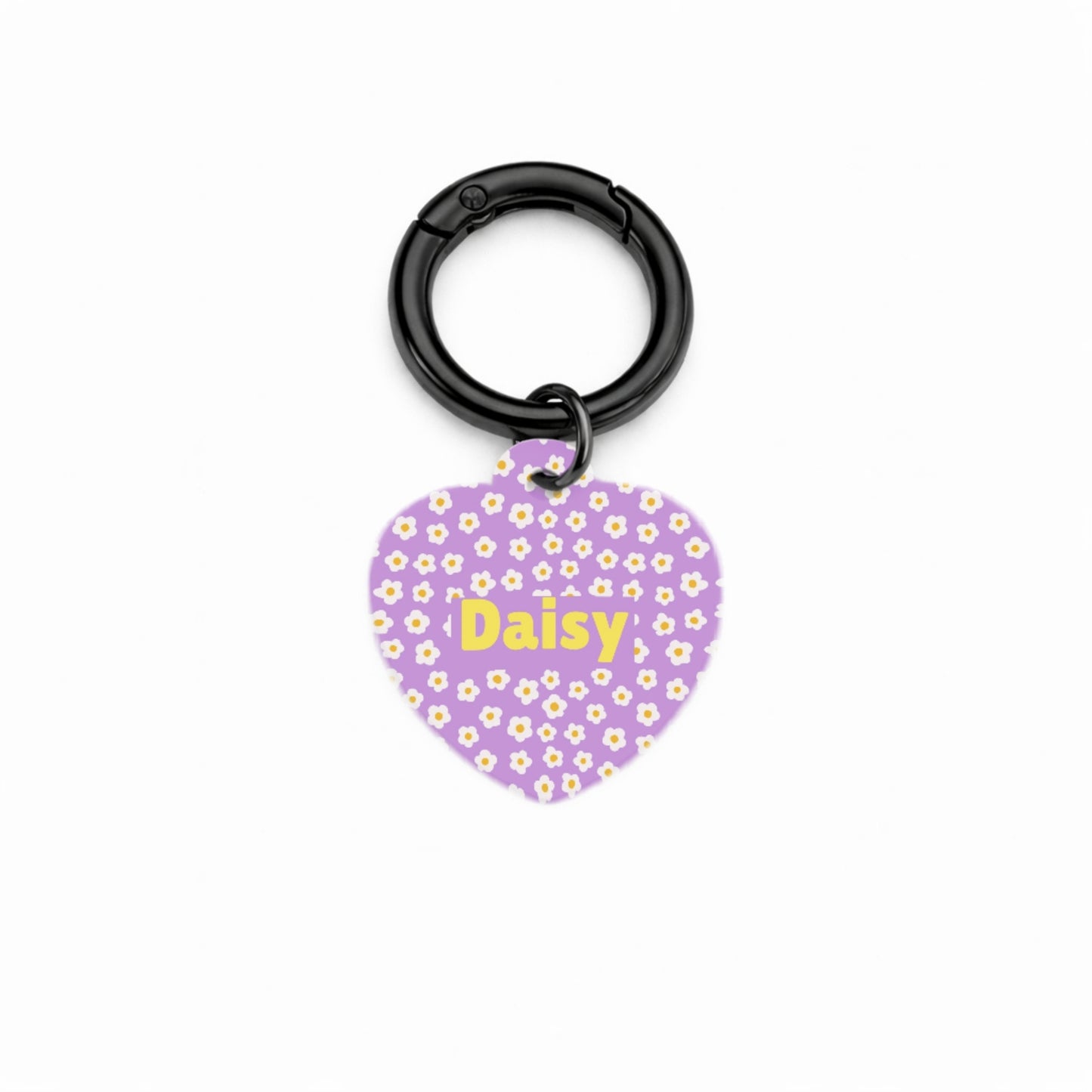 Purple Sunflower Pet ID Tag