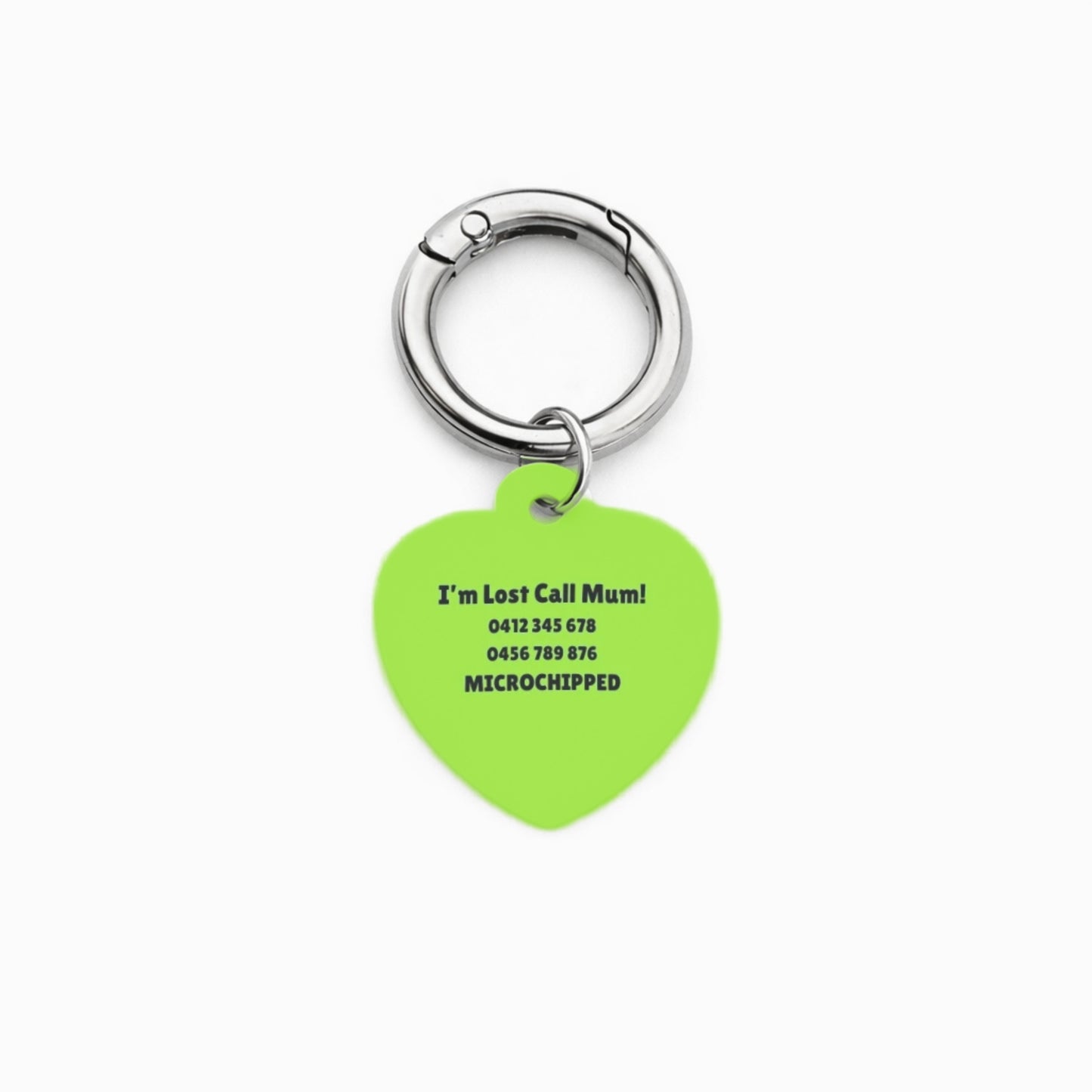 Green Stripe Pet ID Tag
