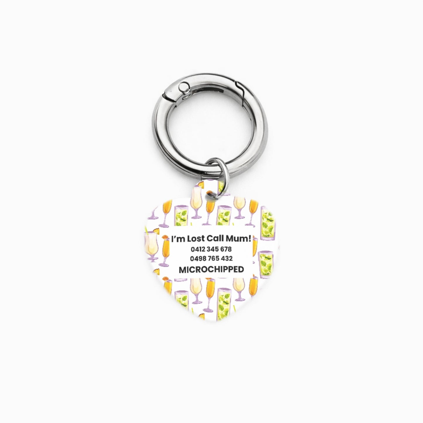 Cocktail Pet ID Tag