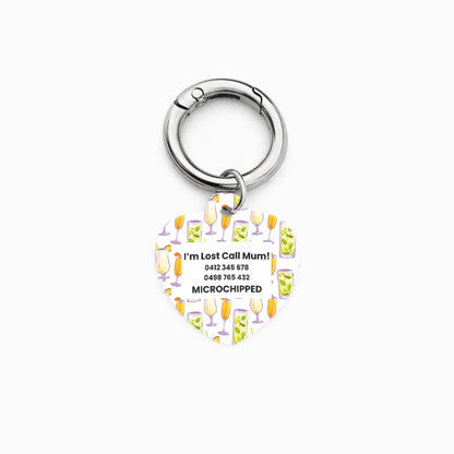 Cocktail Pet ID Tag