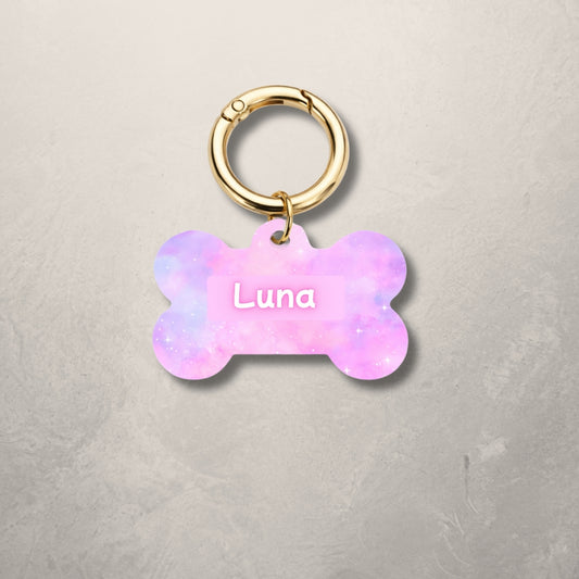 Cosmic Pink Pet ID Tag