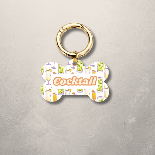 Cocktail Pet ID Tag