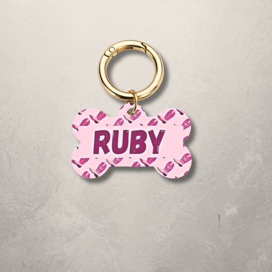 Pink Rodeo Pet ID Tag