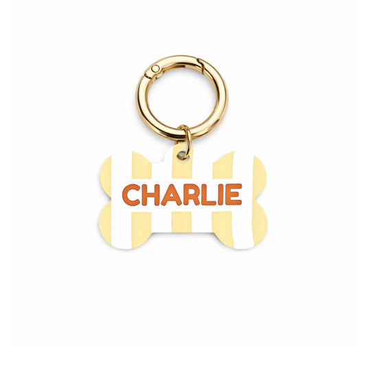 Sunny Stripe Pet ID Tag