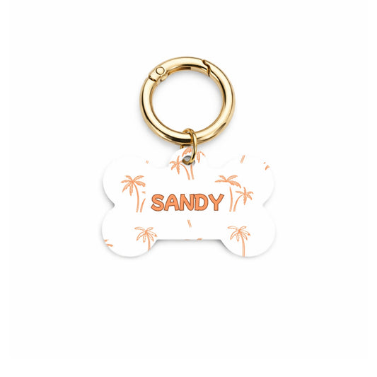 Island Palm Pet ID Tag