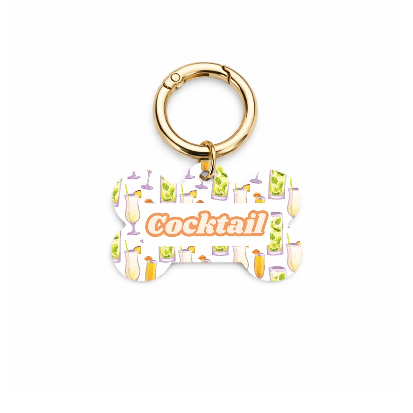 Cocktail Pet ID Tag