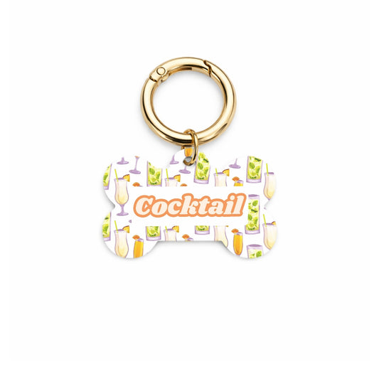 Cocktail Pet ID Tag