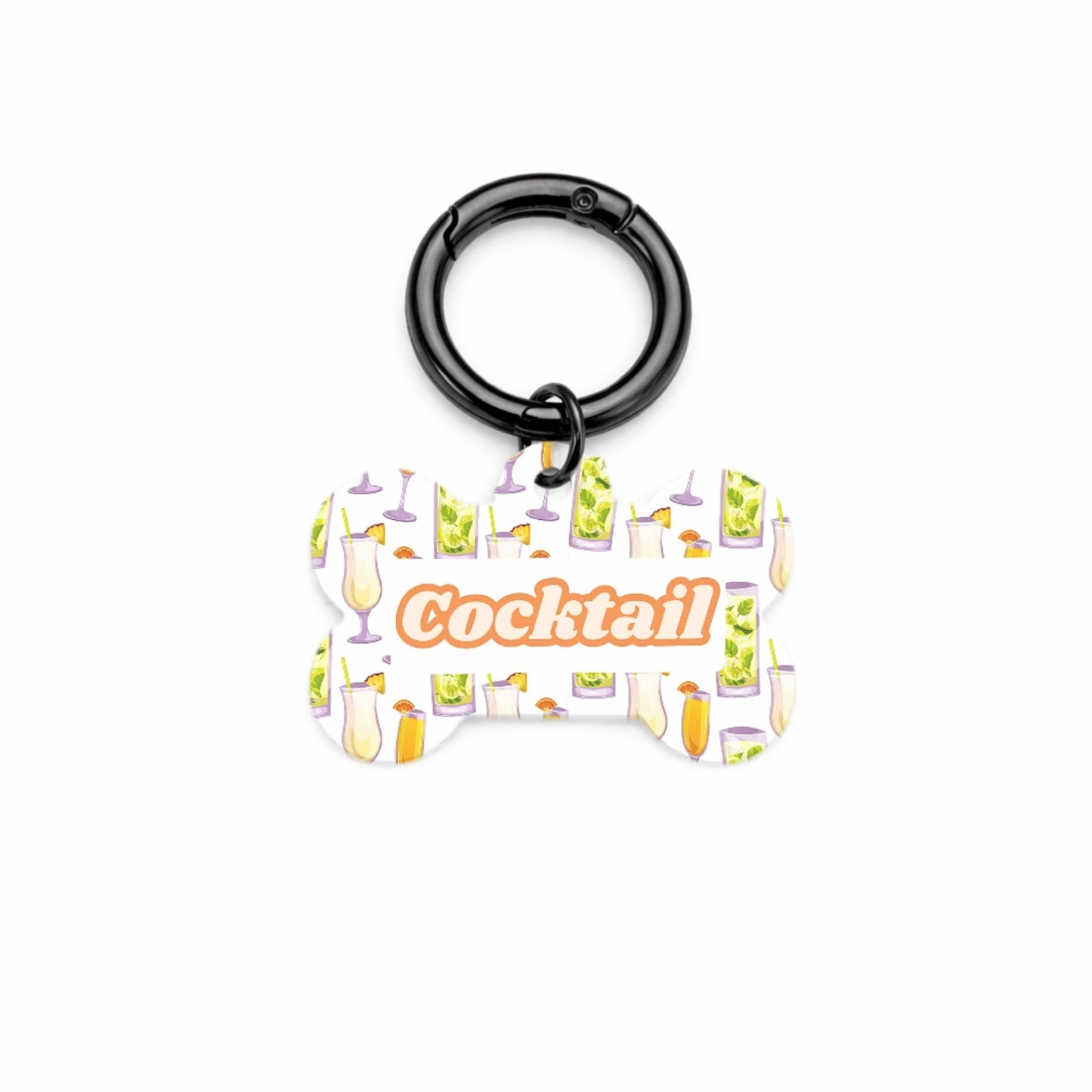 Cocktail Pet ID Tag