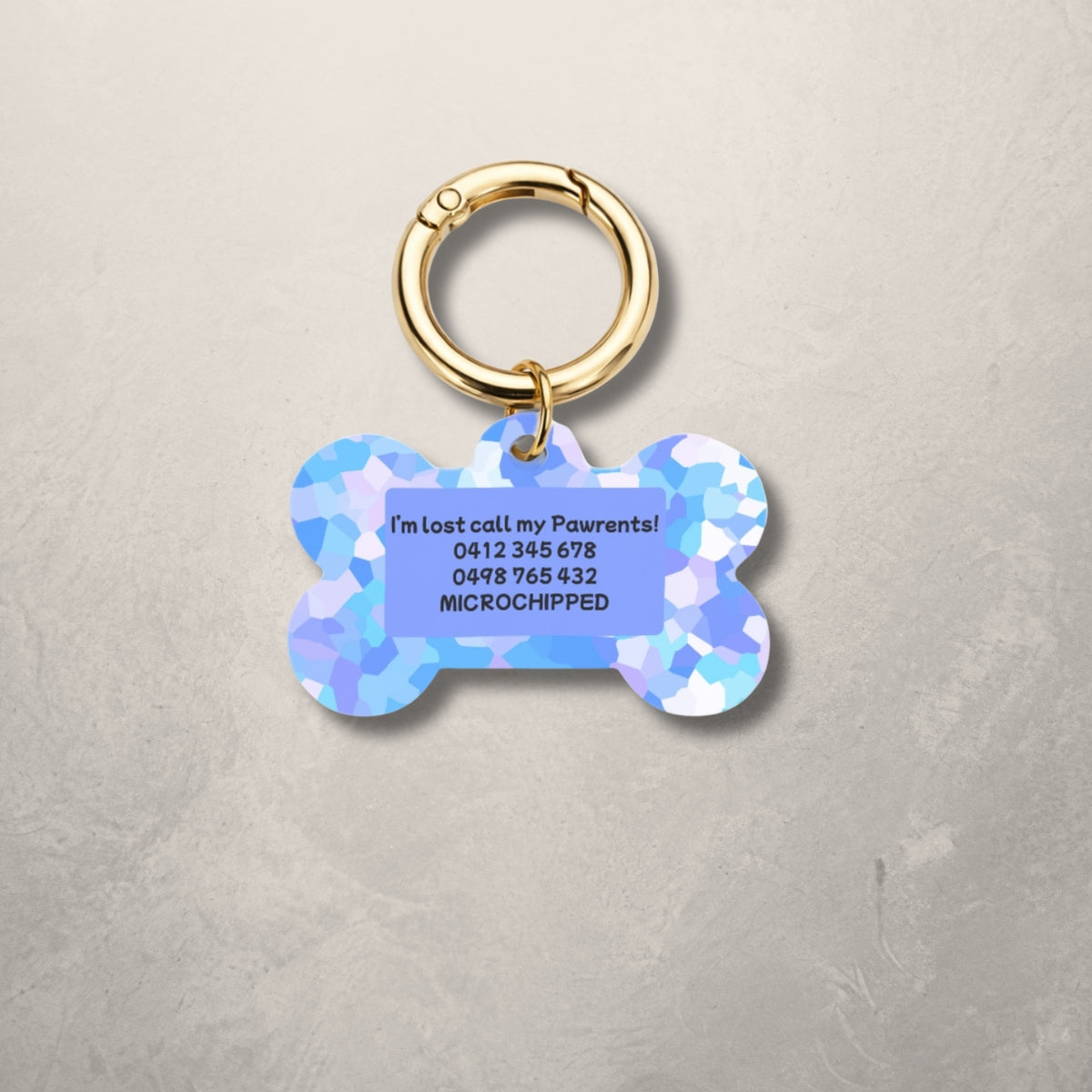 Blue Aura Pet ID Tag