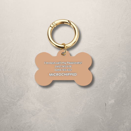 Choc Swirl Pet ID Tag
