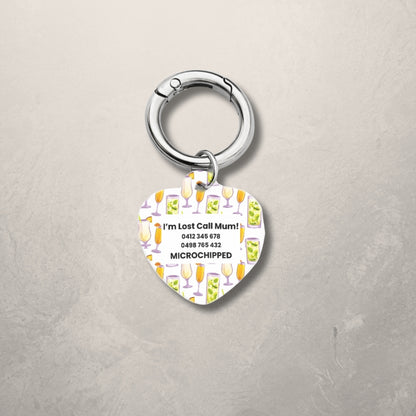 Cocktail Pet ID Tag