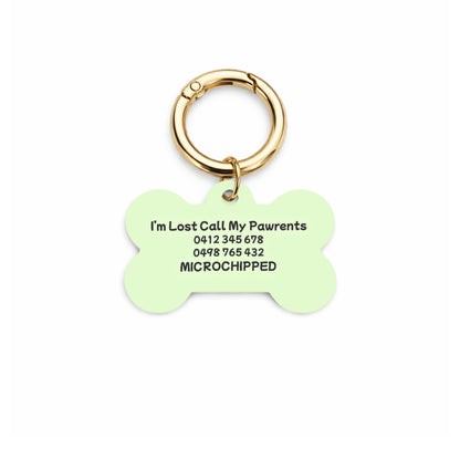 Minty Breeze Pet ID Tag