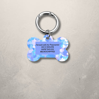 Blue Aura Pet ID Tag