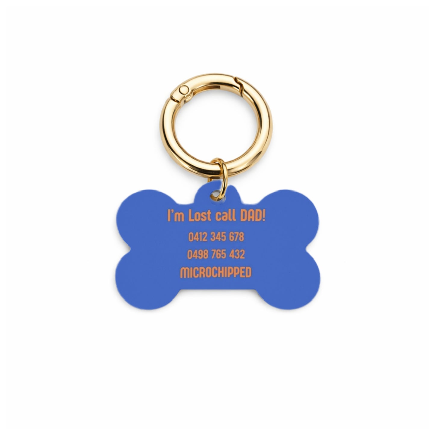 Nautical Stripe Pet ID Tag