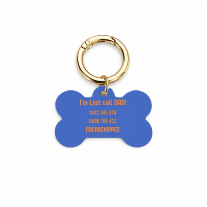 Nautical Stripe Pet ID Tag