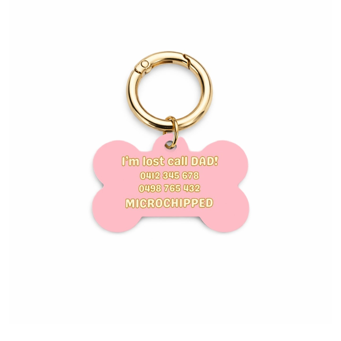 Peaches & Cream Pet ID Tag