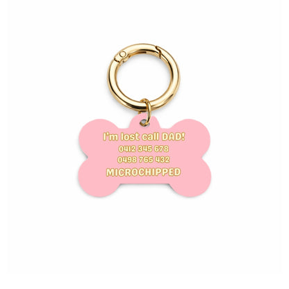 Peaches & Cream Pet ID Tag