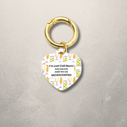 Cocktail Pet ID Tag