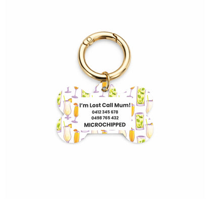 Cocktail Pet ID Tag