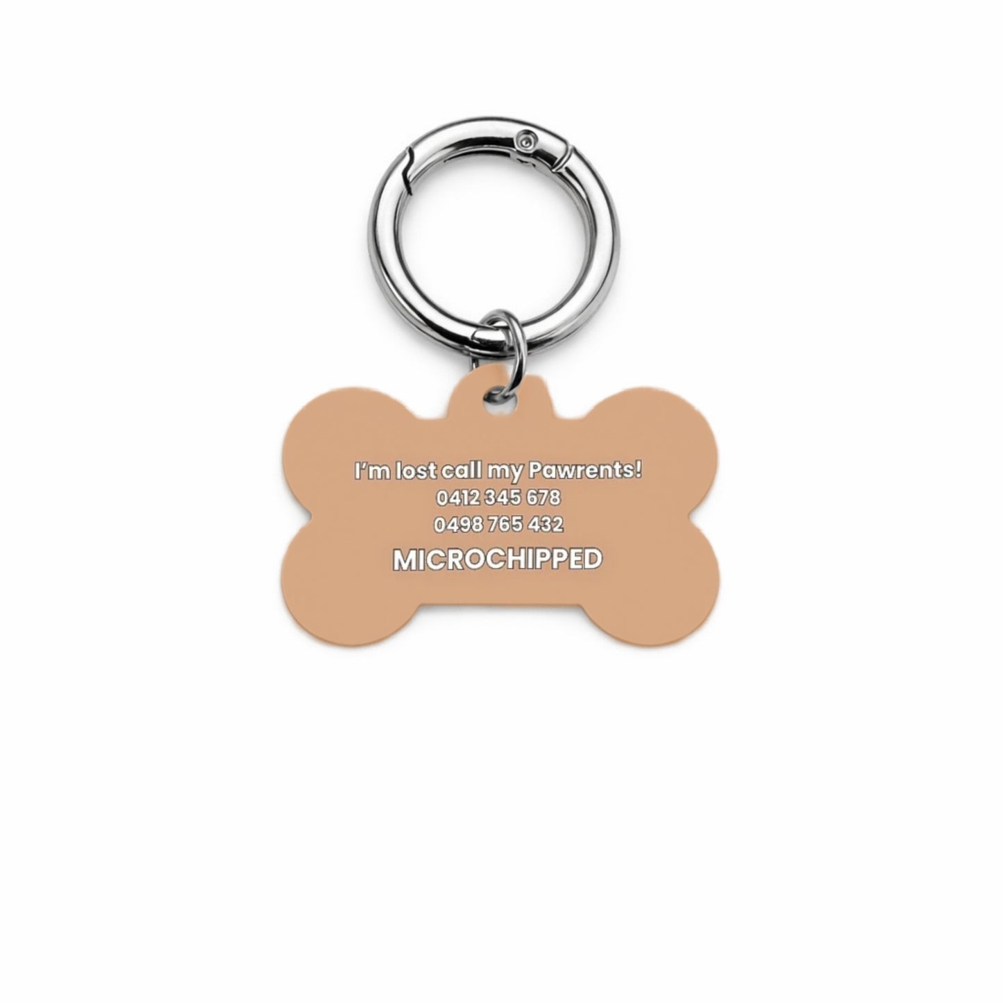 Choc Swirl Pet ID Tag