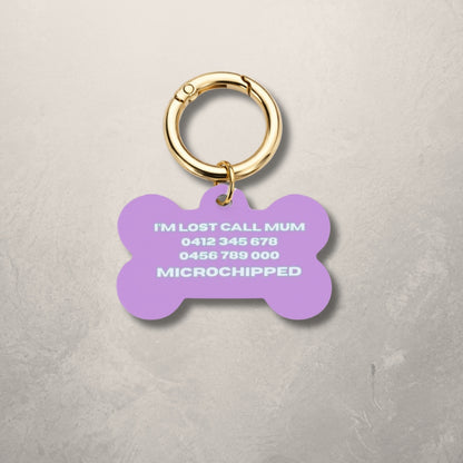Pastel Tide Pet ID Tag