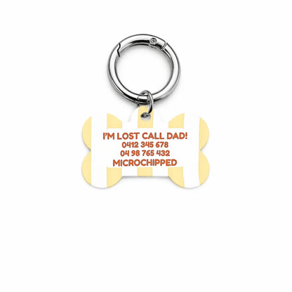 Sunny Stripe Pet ID Tag