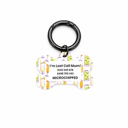 Cocktail Pet ID Tag