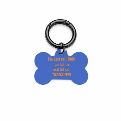 Nautical Stripe Pet ID Tag