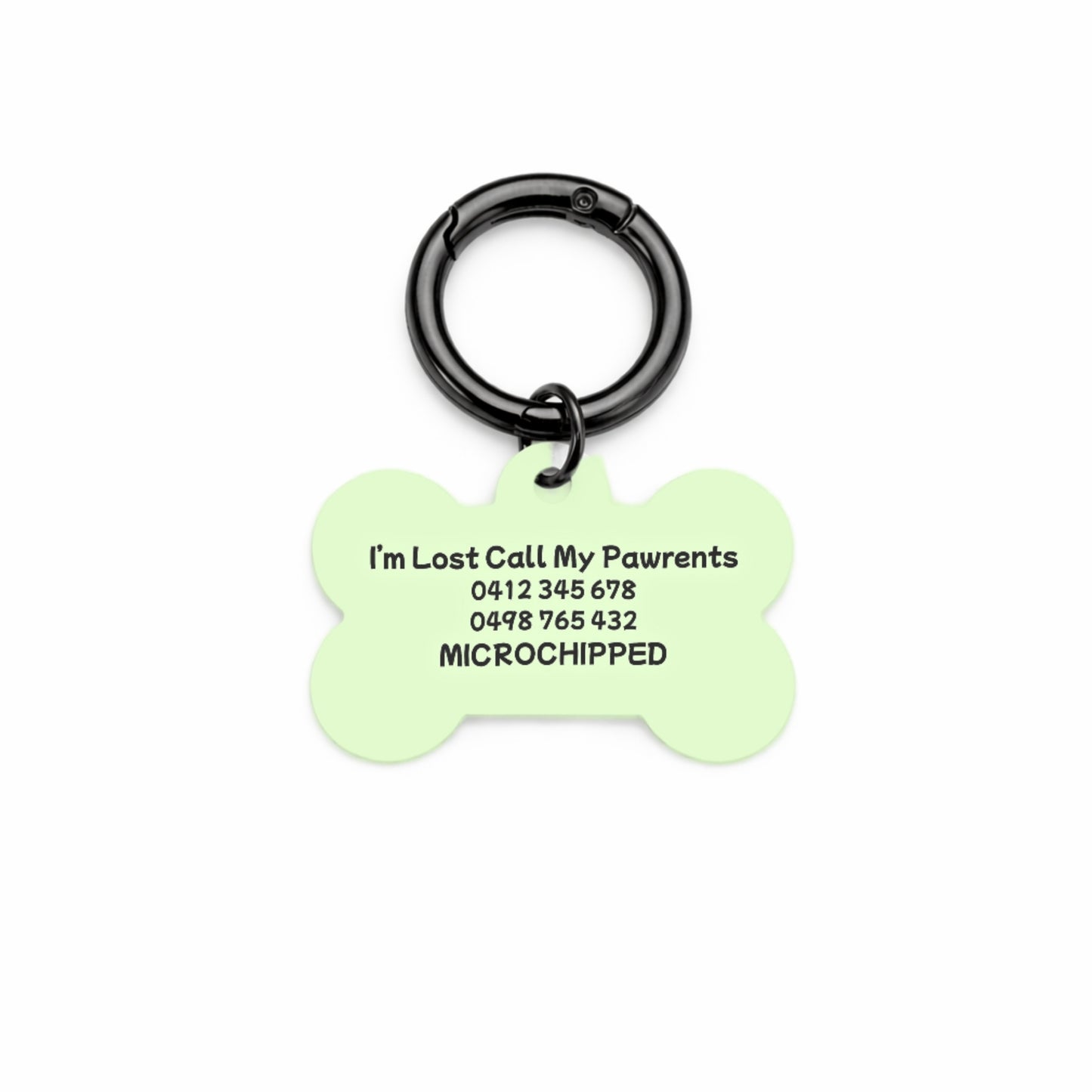 Minty Breeze Pet ID Tag