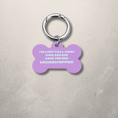 Pastel Tide Pet ID Tag