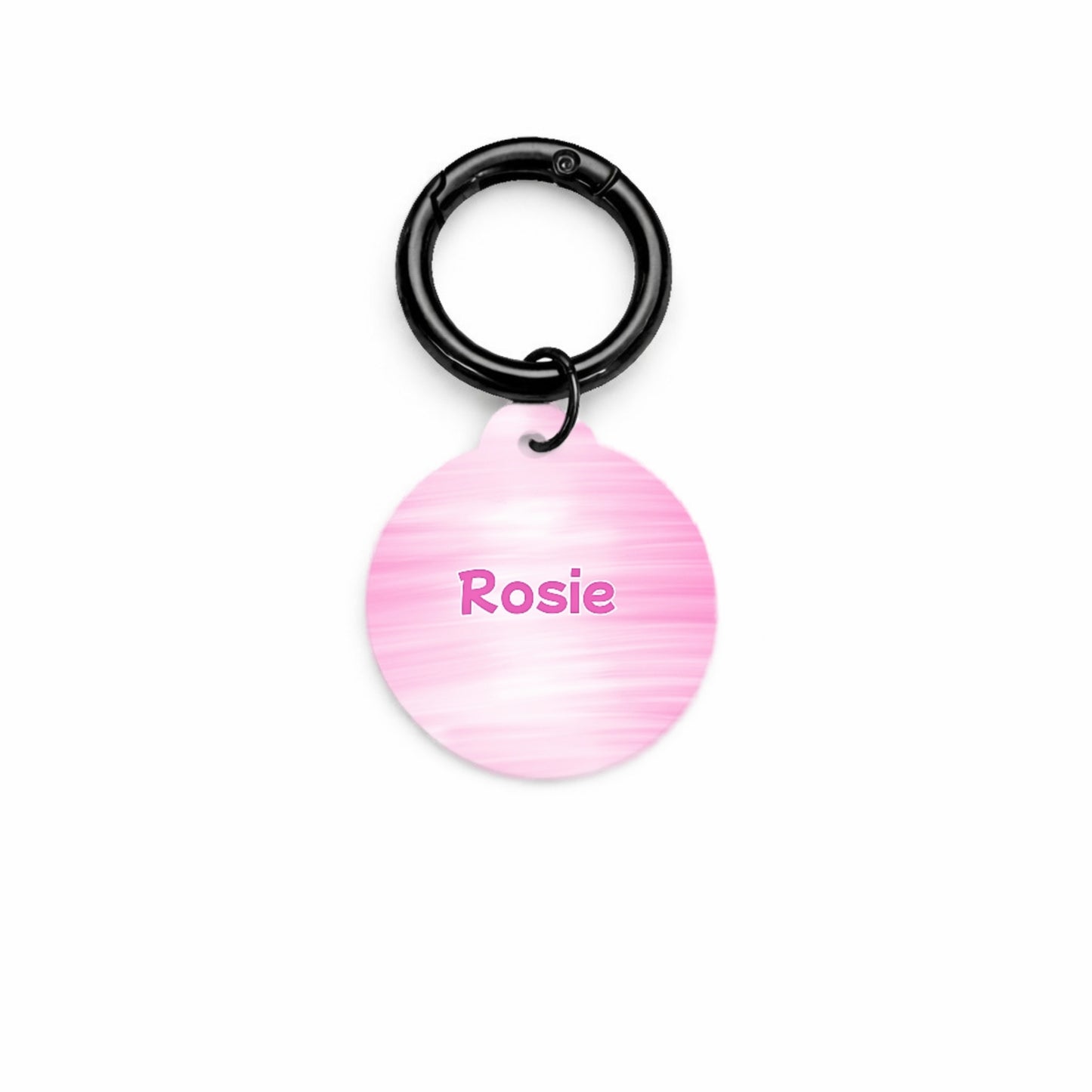 Pink Rose Pet ID Tag