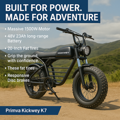 Primva Kickwey K7 1500W Electric Bike