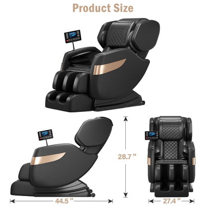 PrimvaRelax Zero Gravity Massage Chair - Full Body 4D Shiatsu with Air Compression Therapy
