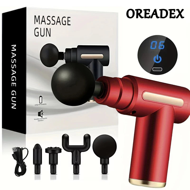 PrimvaRelief Pro Massage Gun – Smart Deep Tissue Therapy with LED Touch Display