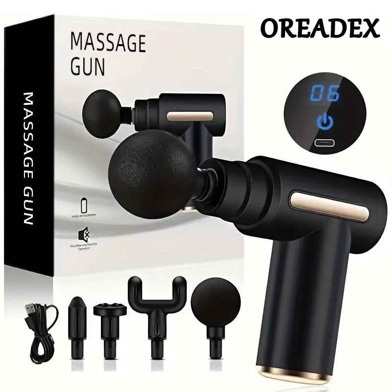 PrimvaRelief Pro Massage Gun – Smart Deep Tissue Therapy with LED Touch Display