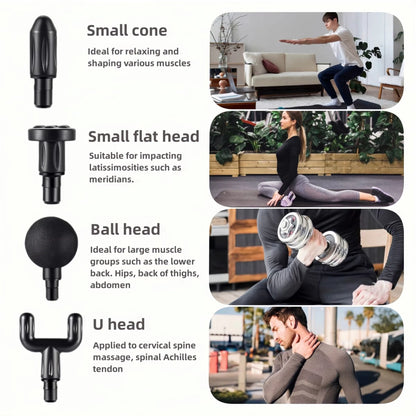 PrimvaRelief Pro Massage Gun – Smart Deep Tissue Therapy with LED Touch Display