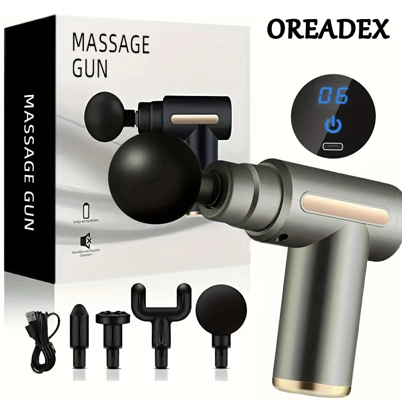 PrimvaRelief Pro Massage Gun – Smart Deep Tissue Therapy with LED Touch Display