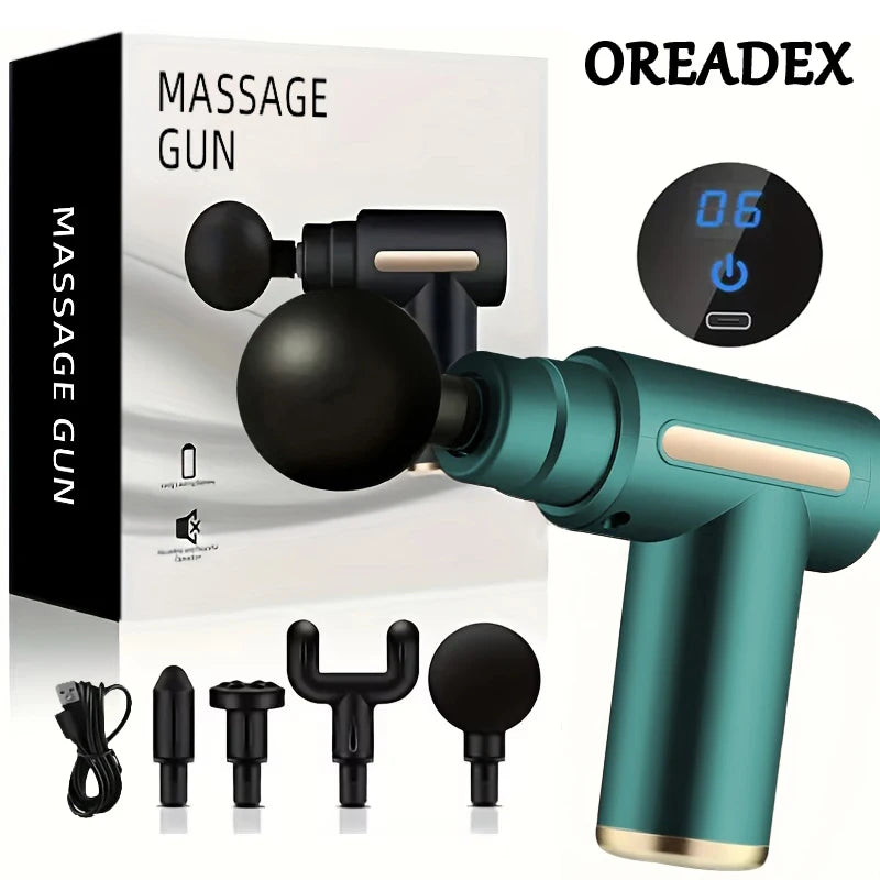 PrimvaRelief Pro Massage Gun – Smart Deep Tissue Therapy with LED Touch Display