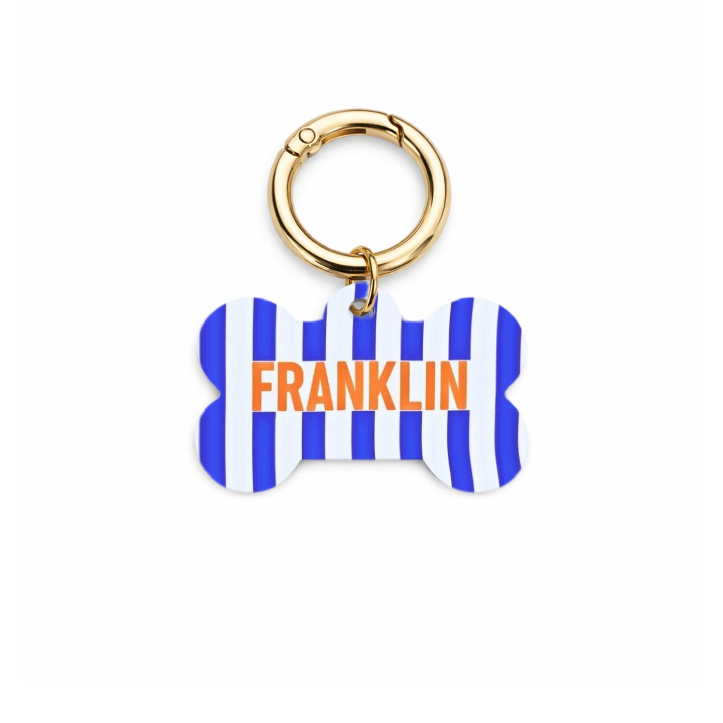 Nautical Stripe Pet ID Tag